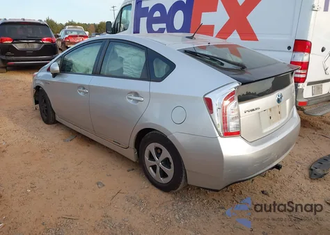 2014 Toyota Prius Three from USA, damaged, VIN JTDKN3DUXE0386653